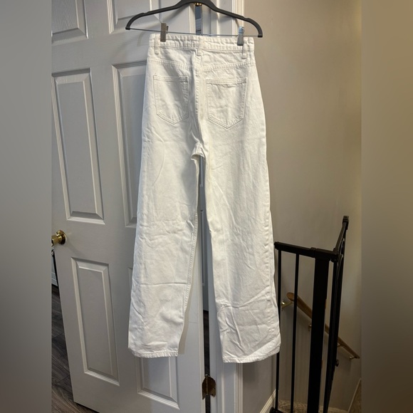 Grey Lab Los Angeles Off-White Wide Leg Jeans - Size 26 - Picture 2 of 3